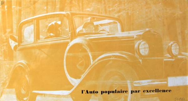 Opel 1,2 Litre Modelprogram 1931 Carbrochure (4187)